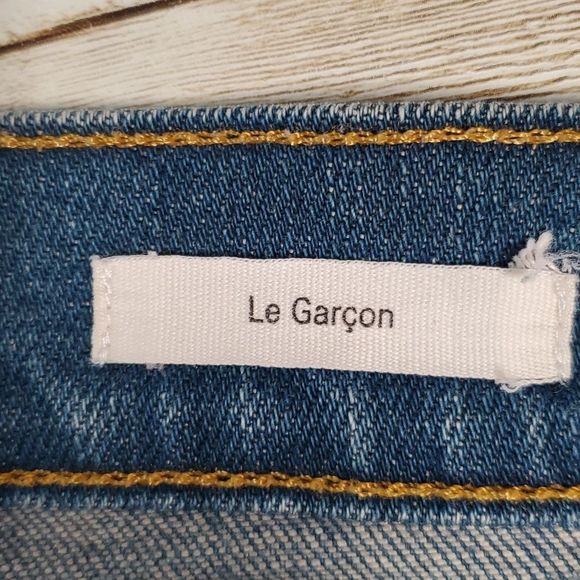 Frame Le Garçon Garcon Mid-Rise Boyfriend Jeans in Roxbury Size‎ 24 - Picture 6 of 13